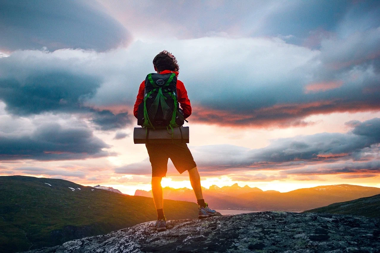 Lake Blue Ridge at sunrise with mist rising off calm water and mountain reflections creating mirror effect