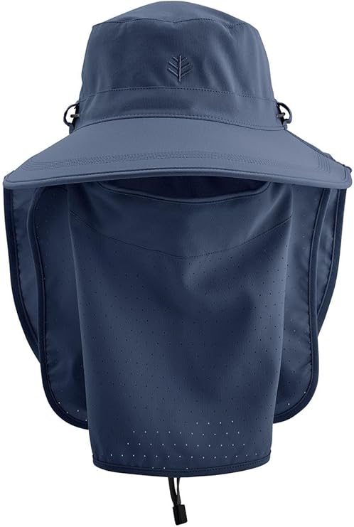 Sun Hat with Fold-Away Neck Drape & Clip-On Face Drape - Essential travel gear for weekend getaways