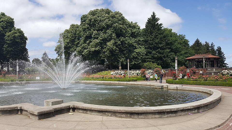Portland cityscape with Mount Hood in background